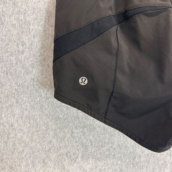 Lululemon Athletica Size 6 Gait Keeper Short 3.5" Black Athletic Workout Sporty - Picture 5 of 9